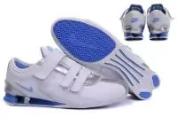 nike shox promos rival 3 femmes chaussures w-rvial3-15 blanc bleu taille 36-40